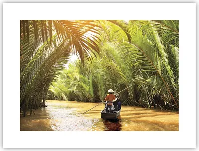 Produktbild von Poster - Poster ohne Rahmen - Fluss Mekong £ódŸ - 40x30 cm - Wand Bild - Wanddeko - Wandbilder - Kunstposter - Wandposter - Bilder - Kunstdruck - Wanddekoration - Wandbild - P2XAA40x30-4695
