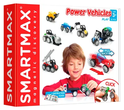 Image de Jeu de construction SmartMax : véhicules de chantier