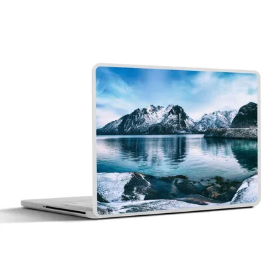 Produktbild von MuchoWow® Laptop Aufkleber Sticker Cover Wasser - Berge - Natur 40x30 cm - Laptop Dekoration - Selbstklebend