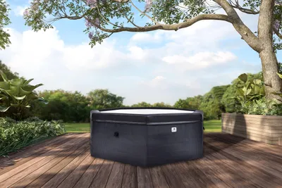 Produktbild von GardWell UNOS Whirlpool 6 Personen. 90 Luftdüsen Sprudelbad. bis 40 °C. Outdoor Ø 193. 230 V