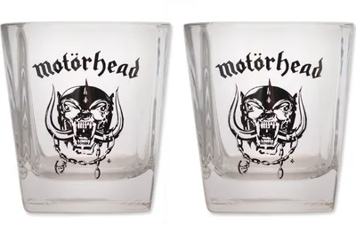 Produktbild von Mötley Crüe Schnapsglas-Set Unisex TitelLogo klar Band-Merch, Bands Glas Standard