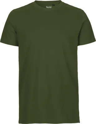 Produktbild von Neutral O61001 | Mens Fitted T-Shirt +GOTS- - Farbe: Military - Größe: L