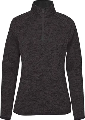 Produktbild von Stormtech - "Yosemite" Pullover für Damen, mit halbem Reißverschluss PC7869 (XS) (Schwarz meliert)