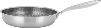Obrázek produktu pro Pánev s nepřilnavým povrchem, nerezová ocel 410, lehká konstrukce, rovnoměrný ohřev, 28CM