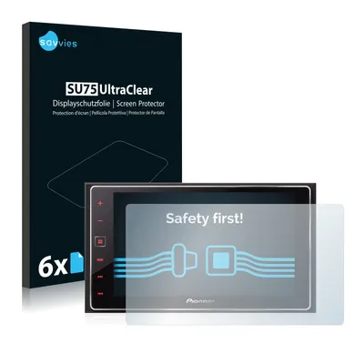 Produktbild von 6x Für Pioneer SPH-DA120 Schutzfolie Savvies Displayschutz Display Schutz Folie Klar Transparent