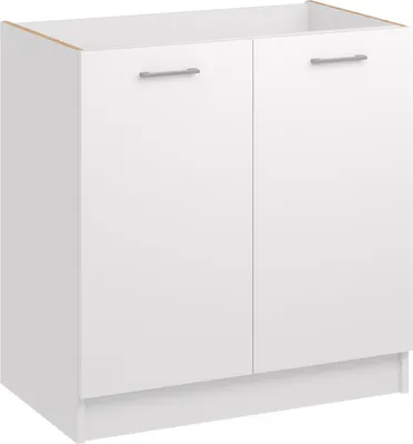 Produktbild von Küchenschrank Kuche Unterschrank Hängeschrank Küchenzeile Kühlschrank , Farbe:weiß mat, Küchenschränke:spülenschrank 60cm