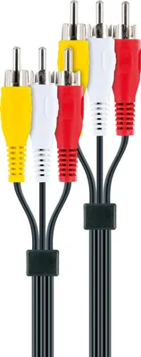 Obrázok produktu pre Schwaiger CIK5050 533, 5 m, 3 x RCA, 3 x RCA, Samec, Samec, Čierna