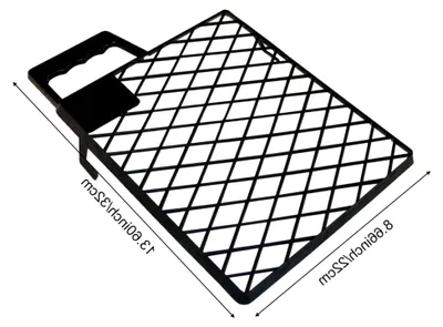 Produktbild von Abstreifgitter für Farbe, Kunststoff Farbgitter, Abtropfgitter für Wandfarbe, Malerwerkzeug für verschiedene Hausdekorationen und herkömmliche Farbeimer (Schwarz)
