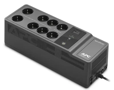 Zdjęcie produktu dla APC Back-UPS 650VA 230V 1 USB charging port - (Offline-) USV, Czuwanie (Offline), 0,65 kVA, 400 W, Sinus, 180 V, 226 V