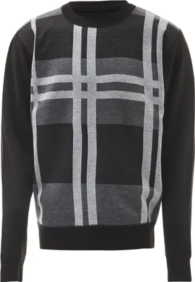 Zdjęcie produktu dla Sweter męski NOWLES – czarno-szary, rozmiar S/M
