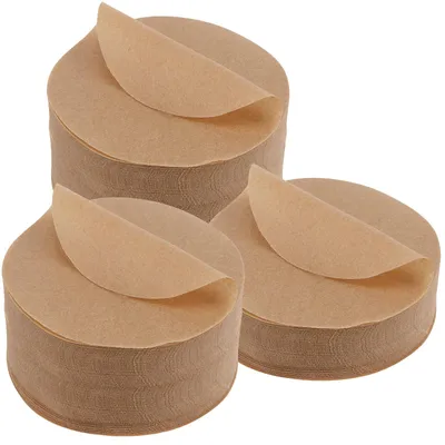 Produktbild von 500 Blatt rundes Burgerpapier (11 cm), Burgerpapier, Backpapier, runde Hamburgerpresse, Antihaftpapier für Hamburgerpresse