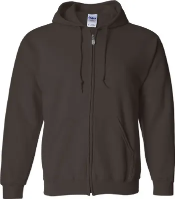 Produktbild von Gildan Heavy Blend Kapuzenjacke BC471 (S) (Dunkles Schokobraun)