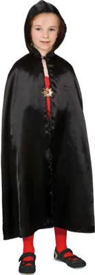Produktbild von Umhang mit Kapuze schwarz, Größe:152/164