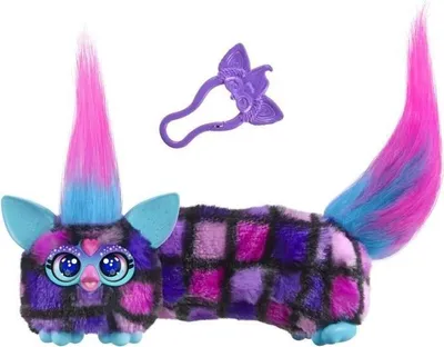 Zdjęcie produktu dla Mini Pluszak Elektroniczny Furby DJ Furblets Dis-Co-Dazz, 45 Dźwięków i Muzyki, Zabawka dla Dzieci, Od 6 Lat