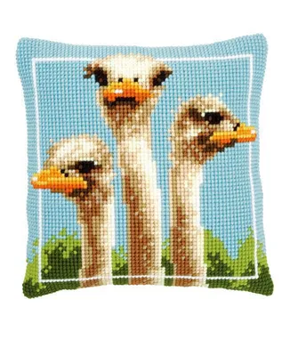 Produktbild von Vervaco PN-0149264 Kreuzstichkissen Straußvogel