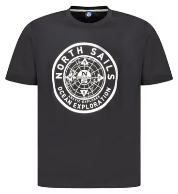 Produktbild von Stilvolles schwarzes Herrenshirt: Kurzarm & Rundhalsausschnitt