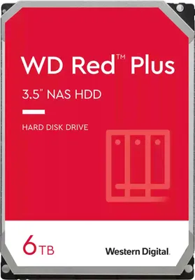 Immagine prodotto di WD Red Plus WD60EFPX - disco rigido - 6 TB - interno - 3,5" (8,9 cm)