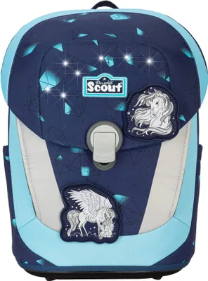 Produktbild von Scout Schulranzen LED Sunny II Set 5-teilig Pegasus dunkelblau