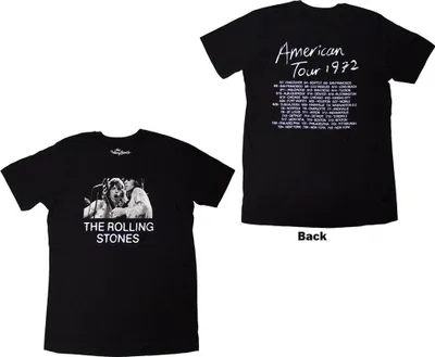 Produktbild von The Rolling Stones - "Tour ´72" T-Shirt für Herren/Damen Uni RO14602 (S) (Schwarz)