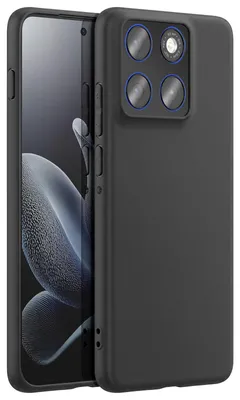 Obrázok produktu pre Puzdro Avizar pre telefón Motorola Edge 70, vyrobené z flexibilného silikónu s povrchovou úpravou proti odtlačkom prstov, čierna farba