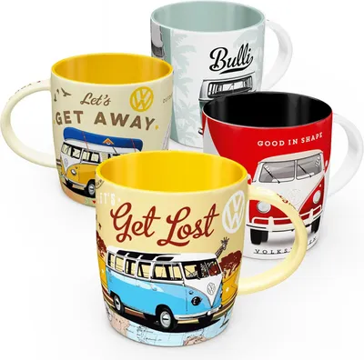 Image de Nostalgic-Art - Tasses à café - VW - Lot de 4