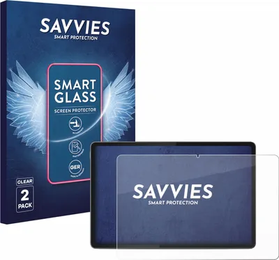 Produktbild von 2x Savvies Schutzglas Folie für Lenovo Yoga Tab 11.1" 2025 9H Panzer Schutzfolie Glas Displayschutz klar transparent