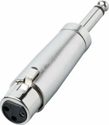 Produktbild von Audio Adapter Jack-XLR AD45, Cannon Buchse auf 6,3 mm Monoklinkenstecker