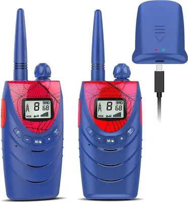 Immagine prodotto di Walkie-talkie per bambini - 2 pezzi - Giocattoli per bambini e bambine - Ideali per i giochi all'aperto e per comunicare