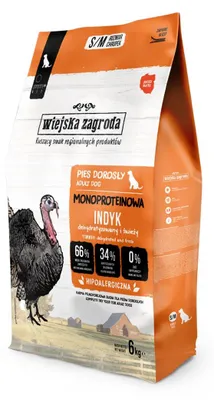 Immagine prodotto di WIEJSKA ZAGRODA Mono Tacchino - cibo secco per cani - 6 kg