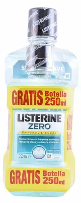 Productafbeelding van Listerina Zero mondwater, 500 ml + 250 ml