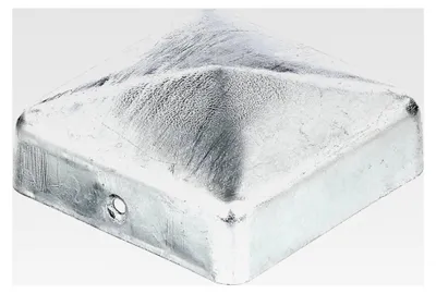 Produktbild von Pfostenkappe für Holzpfosten | flache Ausführung | feuerverzinkt | 70 x 70 mm