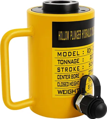 Immagine prodotto di Cilindro idraulico, portata 20 t, compatibile con la pompa manuale CP-700, giallo