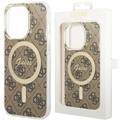 Produktbild von Guess IML 4G MagSafe Case für iPhone 13 Pro braun