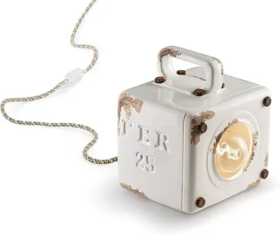Image de Ferroluce Industrial lampe de table rétro avec interrupteur