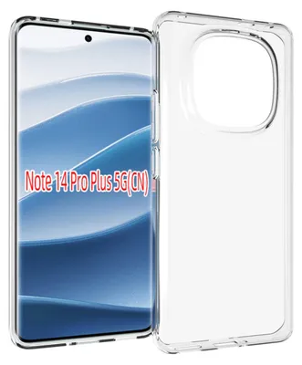 Productafbeelding van MobyDefend Hoesje - Geschikt voor Xiaomi Redmi Note 14 Pro Plus  -  Transparante TPU Backcover - Volledig Doorzichtig