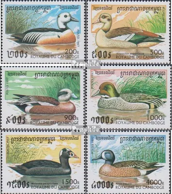 Produktbild von Briefmarken Kambodscha 1997 Mi 1704-1709 (kompl.Ausg.) postfrisch Enten