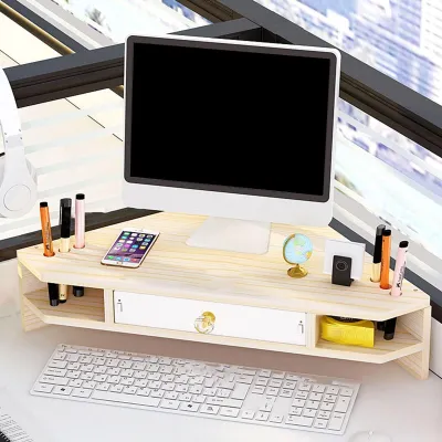 Obrázek produktu pro Stojan na monitor ve tvaru trojúhelníku s úložným prostorem