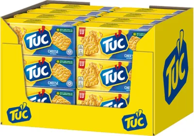 Produktbild von Tuc Cracker Cheese Snack Salzgebäck mit Käse Geschmack 100g 24er Pack