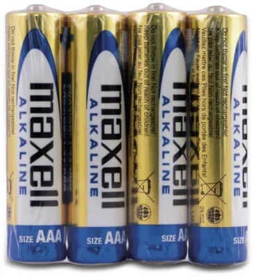Image de MAXELL Pile micro alcaline. AAA, LR03, 4 pièces