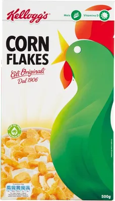 Produktbild von 3x Kellogg's Corn Flakes Knusprige goldene und leckere ohne Palmöl ohne Farbstoffe ohne künstliche Aromen 500g