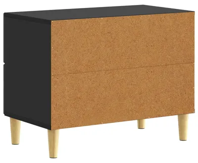 Produktbild von Nachttisch Schwarz 62 x 34,5 x 48 cm Holzwerkstoff