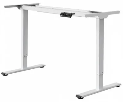 Produktbild von Höhenverstellbarer Schreibtisch E1W-PRO-EUV3, ohne Platte, weiß