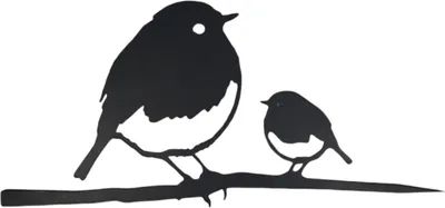 Produktbild von Kohlmeise Baumstecker - Vogel Gartenstecker aus Metall als Gartendekoration