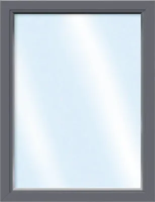 Produktbild von ARON Basic+ Kunststofffenster Festelement mit ESG 75x210 cm RAL 7016 anthrazitgrau (Förderfähig)