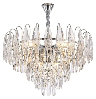 Zdjęcie produktu dla Toolight Lampa Wisząca Z Kryształami Swe079-cp 50cm Chrom
