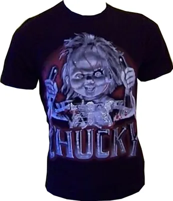 Immagine prodotto di Cool JESOLO T-shirt CHUCKY motivo nero, collo rotondo S