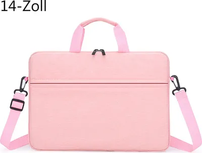 Produktbild von Rosa Laptoptasche für MacBook Air M1 Hülle für Xiaomi Dell Asus Leichte Umhängetasche Handtasche Aktentasche, 14-Zoll