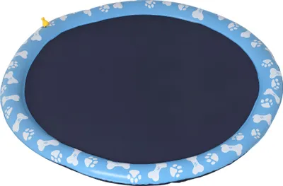 Produktbild von Hundepool, Planschbecken, mit Wasserdüse, rund, rutschfest, blau, Ø150 cm