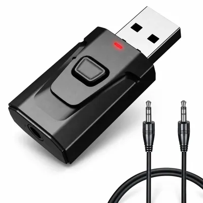 Obrázek produktu pro Bluetooth adaptér USB 5.0, vysílač a přijímač 2 v 1