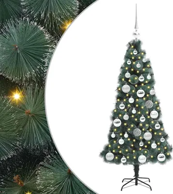 Obrázok produktu pre Umelý predsvetelný vianočný stromček s guľou Zelená 120 cm PET